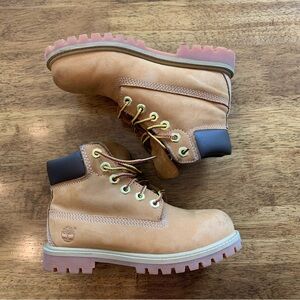 Timberland Classic 6-Inch Boots – Kids Size 12 – Tan Leather